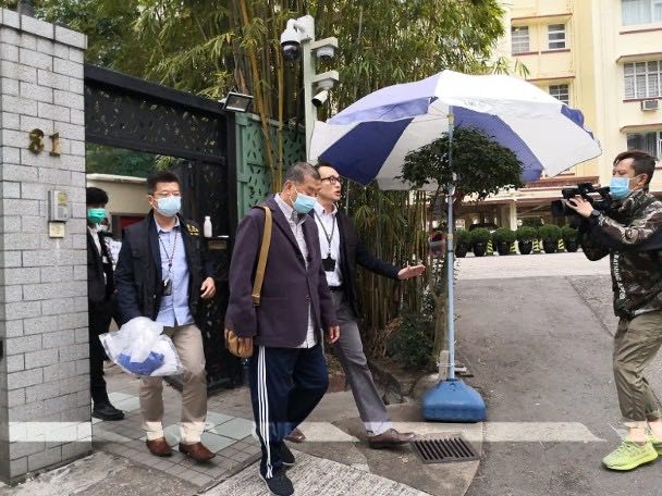 香港壹传媒黎智英等祸港分子被警方拘捕! 涉參与非法集結及刑事恐吓記者