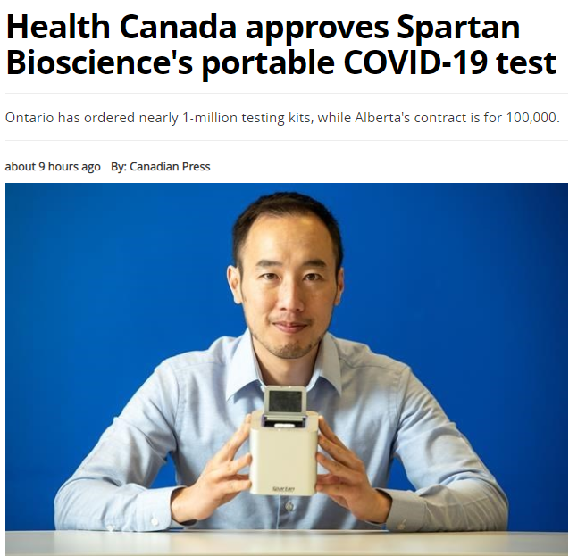 华人的骄傲,COVID-19快速测试盒的发明者是加拿大华裔