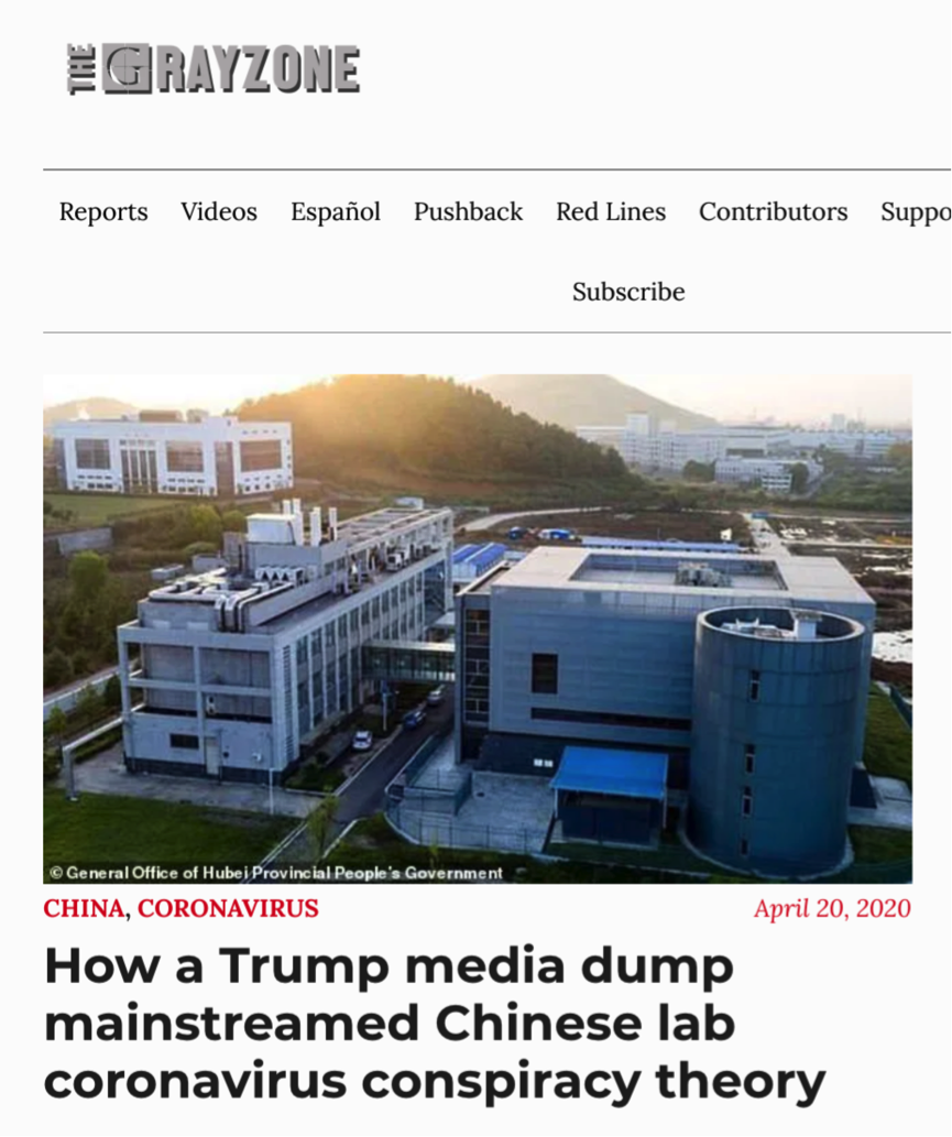 【真相】美媒起底:美记者和政客联合炮制“病毒起源于中国实验室的阴谋论”