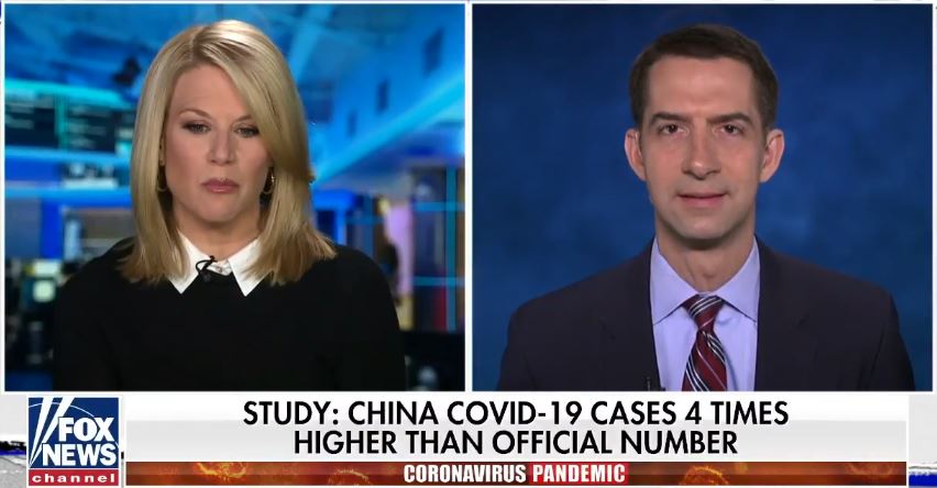 美国参议员汤姆·科顿说中国是一个贱民国家(pariah state) 中国学生不应该被允许在美国大学学习