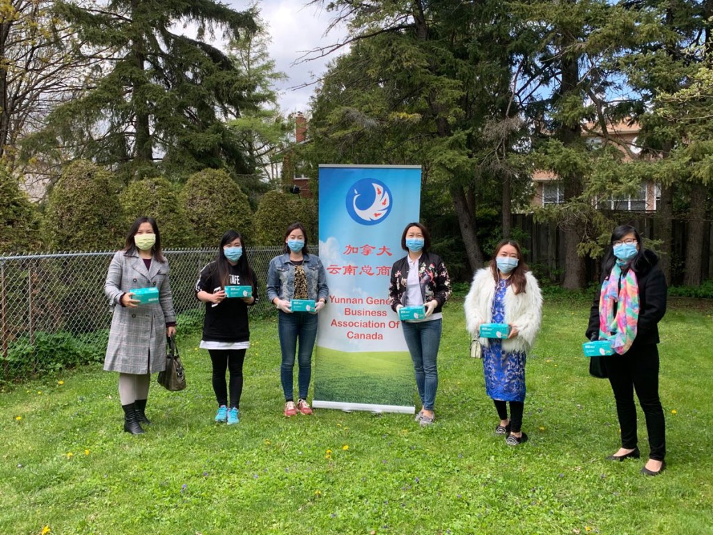 同心抗疫 加拿大云南总商会在行动