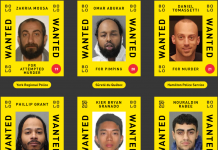 多伦多警方今天公布25名涉嫌谋杀、企图谋杀和人口贩卖的疑犯名单