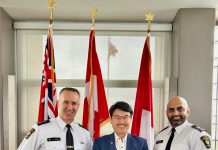 万锦市区域议员何胡景( Alan Ho)与YRP约克区第五区新任警司会议 聚焦社区安全问题