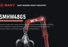 三一重工北美首台中国制造抓料机闪耀登场  加中建筑总会鼎力支持理事单位发展