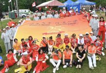 陕西同乡会尼亚加拉大瀑布献艺 激昂鼓乐点燃加拿大国庆庆典