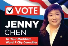 “Jenny姐”正式宣布参选万锦市第七选区市议员,承诺为社区带来更安全、更便捷、更温暖的生活环境