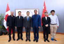 “依靠祖国、启航出海”—山东朗进与青岛孚鼎泰代表拜访多伦多总领馆